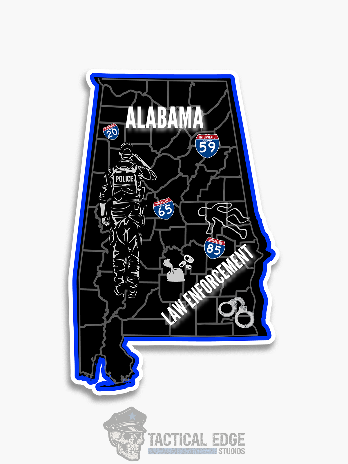 Alabama Law Enforcement Sticker